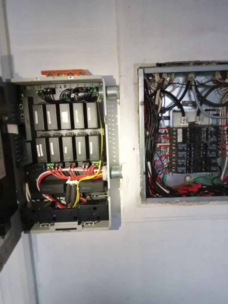 Electrical panel upgrade completed for Security Camera Wiring in St. Charles